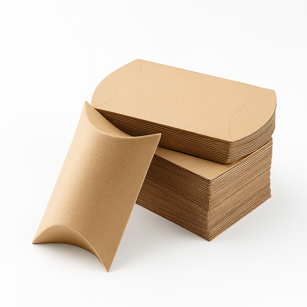 Kraft Pillow Boxes - Image 1